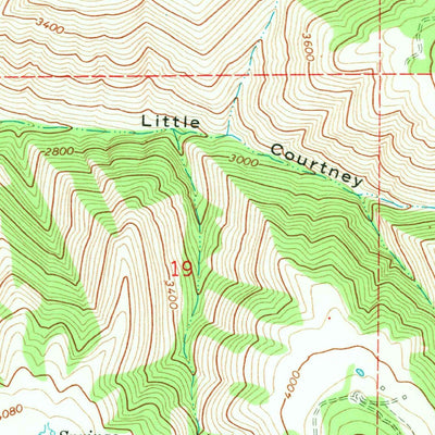 United States Geological Survey Flora, OR-WA (1967, 24000-Scale) digital map