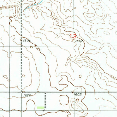 United States Geological Survey Flora SE, ND (1951, 24000-Scale) digital map