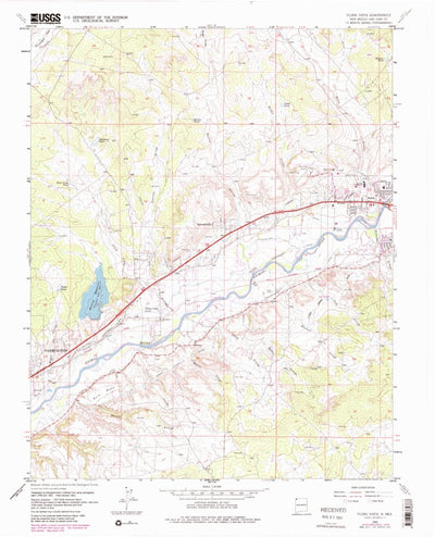 United States Geological Survey Flora Vista, NM (1963, 24000-Scale) digital map