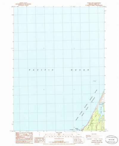 United States Geological Survey Floras Lake, OR (1986, 24000-Scale) digital map