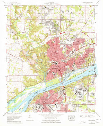 United States Geological Survey Florence, AL (1971, 24000-Scale) digital map