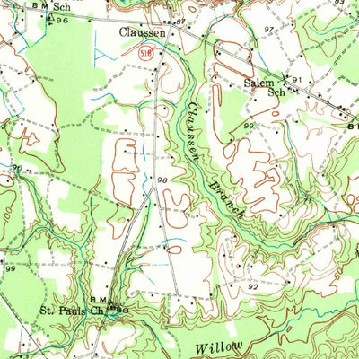 United States Geological Survey Florence East, SC (1940, 62500-Scale) digital map