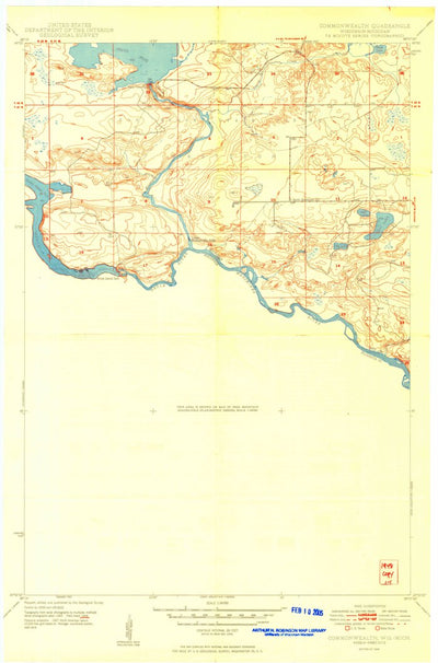 United States Geological Survey Florence East, WI-MI (1949, 24000-Scale) digital map