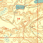 United States Geological Survey Florence East, WI-MI (1949, 24000-Scale) digital map