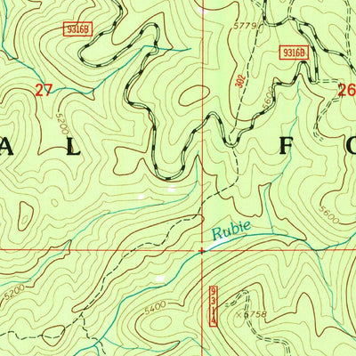 United States Geological Survey Florence, ID (1995, 24000-Scale) digital map