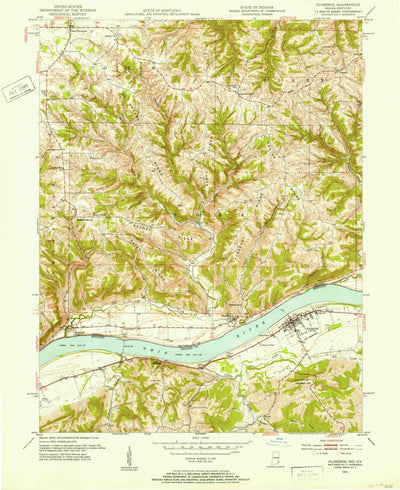 United States Geological Survey Florence, IN-KY (1951, 24000-Scale) digital map