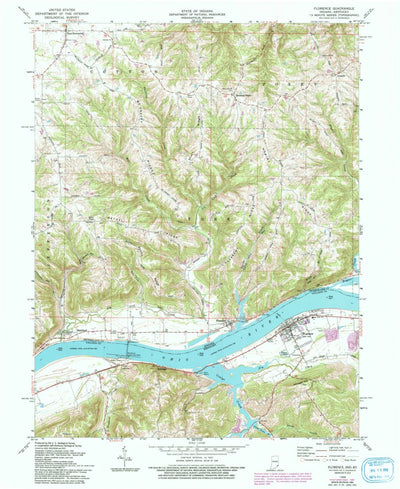 United States Geological Survey Florence, IN-KY (1966, 24000-Scale) digital map