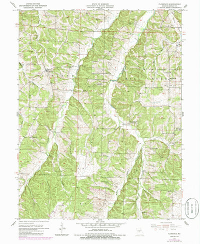 United States Geological Survey Florence, MO (1953, 24000-Scale) digital map