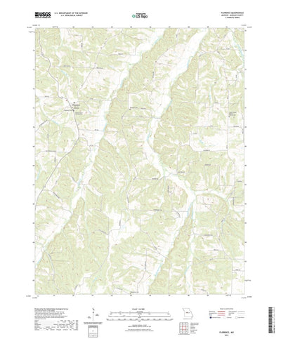 United States Geological Survey Florence, MO (2021, 24000-Scale) digital map