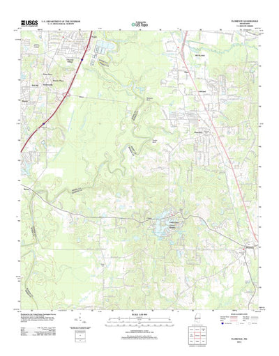 United States Geological Survey Florence, MS (2012, 24000-Scale) digital map