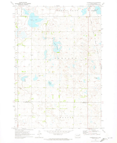 United States Geological Survey Florence NE, SD (1970, 24000-Scale) digital map