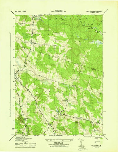 United States Geological Survey Florence, NY (1943, 31680-Scale) digital map