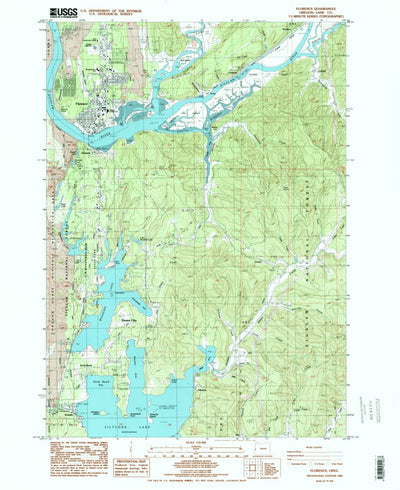 United States Geological Survey Florence, OR (1984, 24000-Scale) digital map