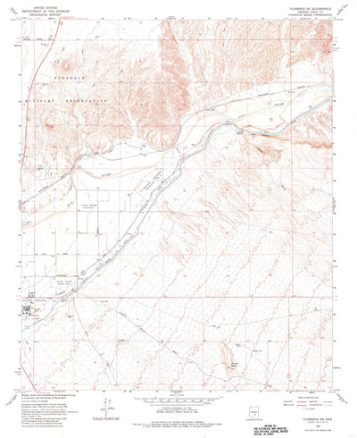 United States Geological Survey Florence SE, AZ (1965, 24000-Scale) digital map
