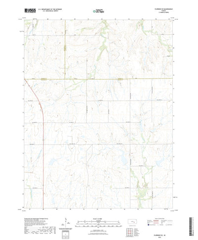 United States Geological Survey Florence SE, KS (2022, 24000-Scale) digital map