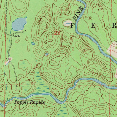 United States Geological Survey Florence SE, WI (1962, 24000-Scale) digital map