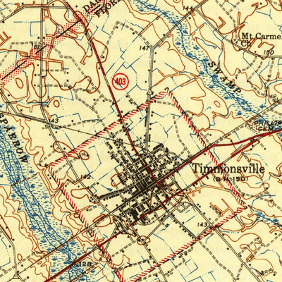 United States Geological Survey Florence West, SC (1945, 62500-Scale) digital map