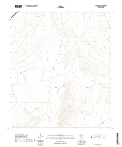 United States Geological Survey Florenzo Hill, TX (2022, 24000-Scale) digital map