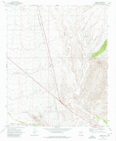 United States Geological Survey Flores, AZ (1969, 24000-Scale) digital map