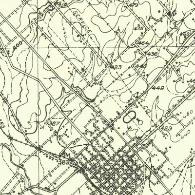 United States Geological Survey Floresville, TX (1936, 62500-Scale) digital map