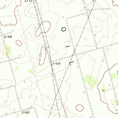 United States Geological Survey Florey, TX (1971, 24000-Scale) digital map
