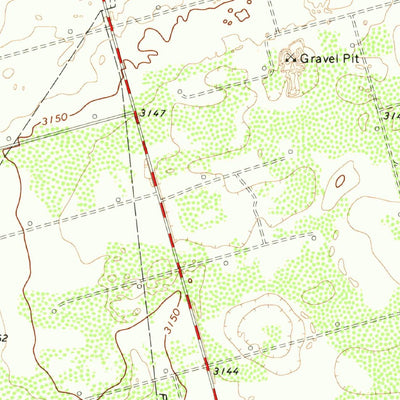 United States Geological Survey Florey, TX (1971, 24000-Scale) digital map