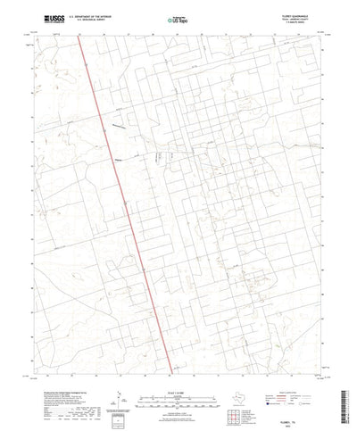 United States Geological Survey Florey, TX (2022, 24000-Scale) digital map