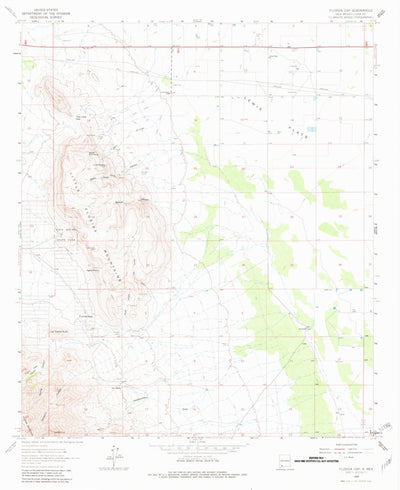 United States Geological Survey Florida Gap, NM (1964, 24000-Scale) digital map