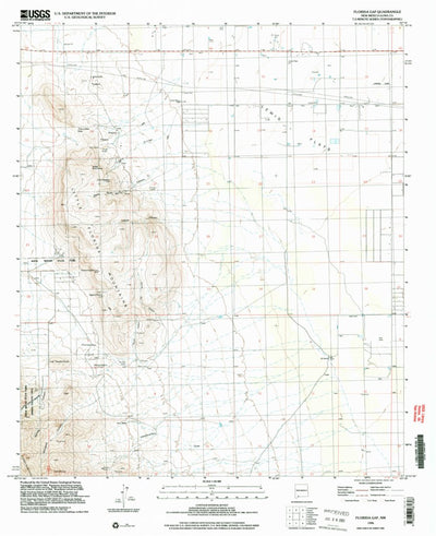 United States Geological Survey Florida Gap, NM (1996, 24000-Scale) digital map