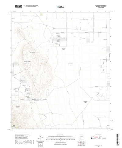 United States Geological Survey Florida Gap, NM (2023, 24000-Scale) digital map