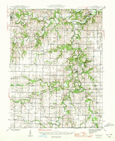 United States Geological Survey Florida, MO (1945, 62500-Scale) digital map