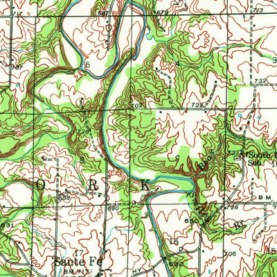 United States Geological Survey Florida, MO (1945, 62500-Scale) digital map