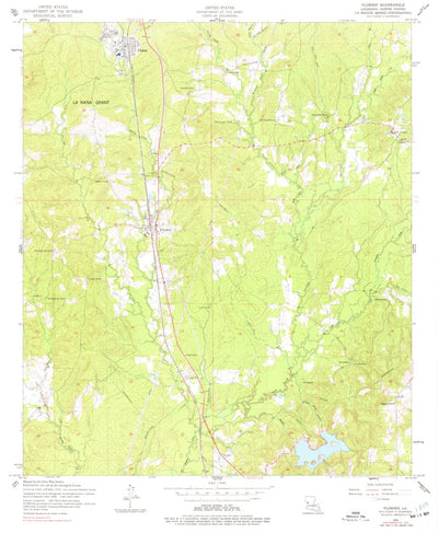 United States Geological Survey Florien, LA (1954, 24000-Scale) digital map
