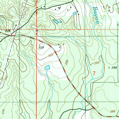 United States Geological Survey Florien, LA (1997, 24000-Scale) digital map