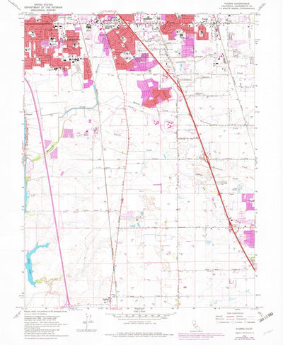 United States Geological Survey Florin, CA (1968, 24000-Scale) digital map