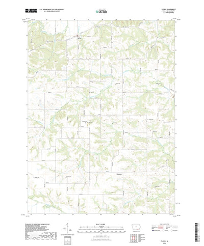 United States Geological Survey Floris, IA (2022, 24000-Scale) digital map