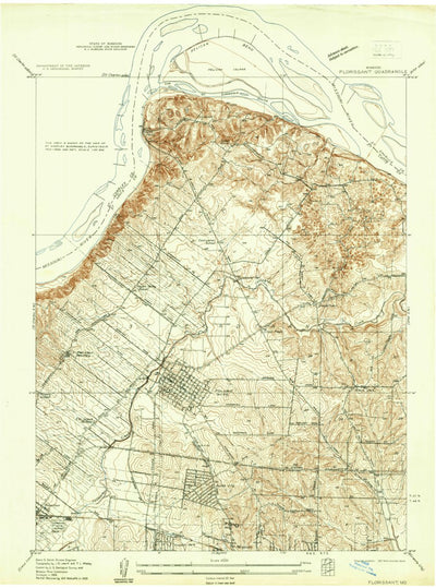 United States Geological Survey Florissant, MO (1935, 24000-Scale) digital map