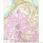 United States Geological Survey Florissant, MO (1954, 24000-Scale) digital map