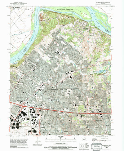 United States Geological Survey Florissant, MO (1994, 24000-Scale) digital map