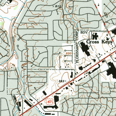 United States Geological Survey Florissant, MO (1994, 24000-Scale) digital map