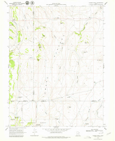 United States Geological Survey Flossie Knoll, UT (1969, 24000-Scale) digital map
