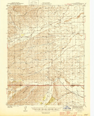 United States Geological Survey Flournoy, CA (1944, 62500-Scale) digital map