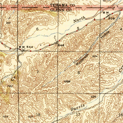 United States Geological Survey Flournoy, CA (1944, 62500-Scale) digital map