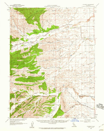 United States Geological Survey Flournoy, CA (1958, 62500-Scale) digital map