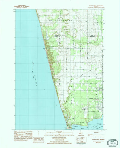 United States Geological Survey Flower Creek, MI (1983, 25000-Scale) digital map