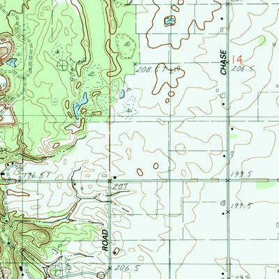 United States Geological Survey Flower Creek, MI (1983, 25000-Scale) digital map