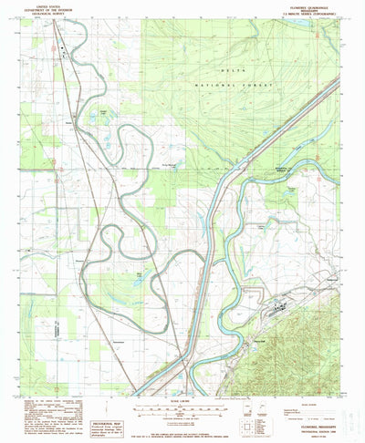 United States Geological Survey Floweree, MS (1988, 24000-Scale) digital map