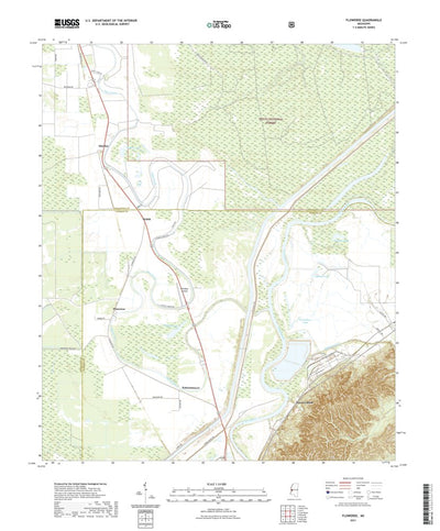 United States Geological Survey Floweree, MS (2021, 24000-Scale) digital map