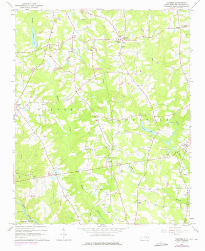 United States Geological Survey Flowers, NC (1964, 24000-Scale) digital map