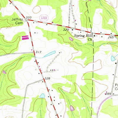 United States Geological Survey Flowers, NC (1964, 24000-Scale) digital map